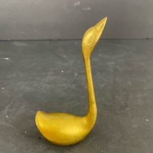 Elegant Brass Swan Figurine